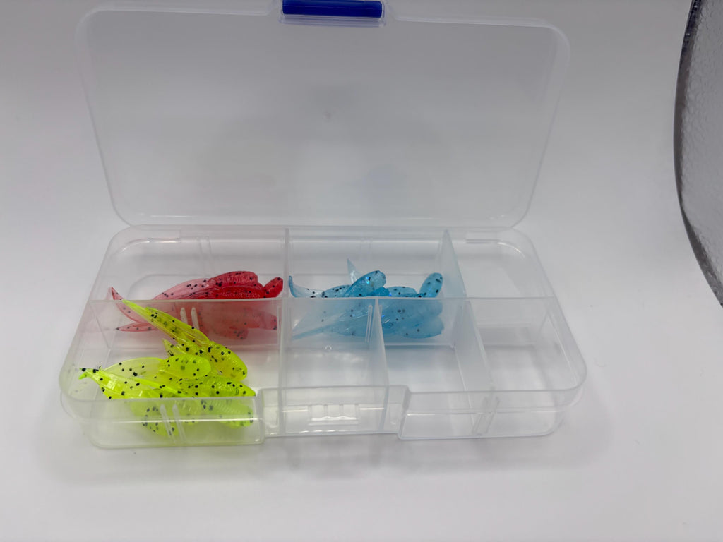 Ice fishing soft plastics kit