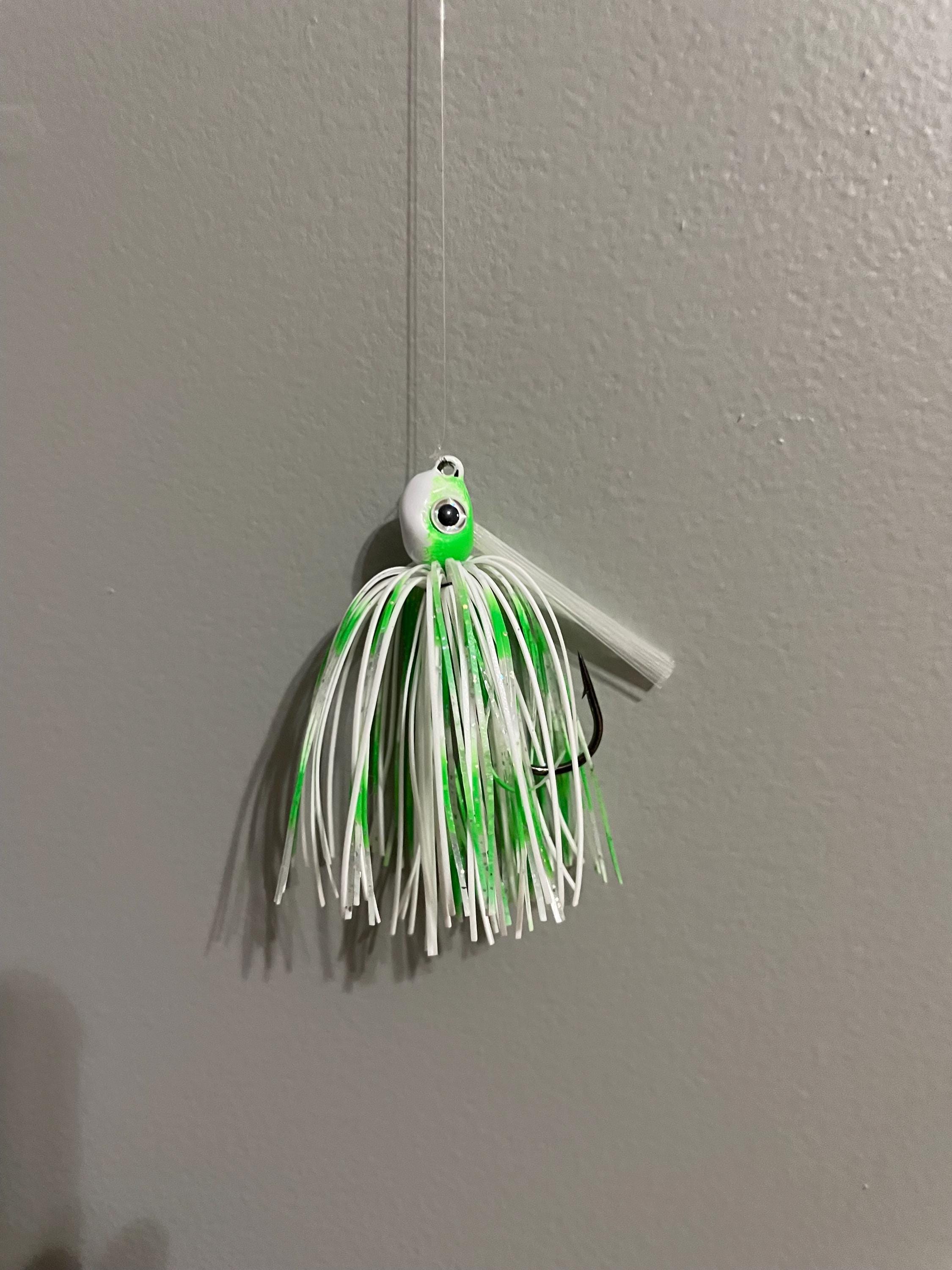 1 Hand Tied Wire Tied Hybrid Bass Jig
