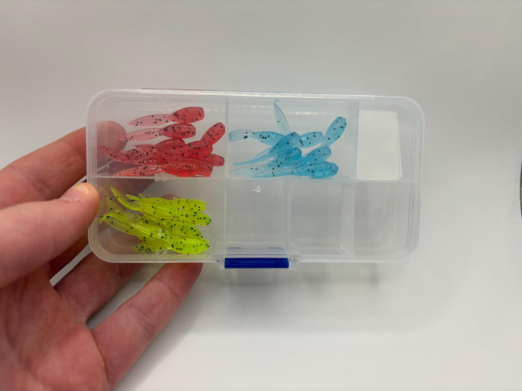 Ice fishing soft plastics kit